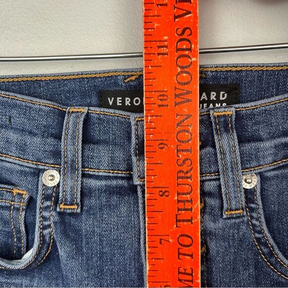 VERONICA BEARD Debbie High-Rise Skinny Jeans Button Fly Lava Stone Dark Wash 24 - Picture 6 of 16